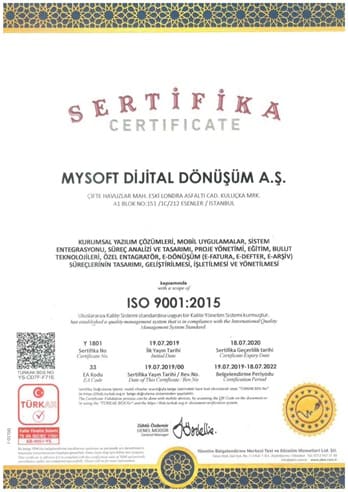 ISO 9001 KALİTE YÖNETİM SİSTEMİ